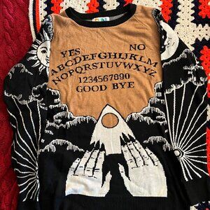 Ouija Board Halloween Sweater Size Medium